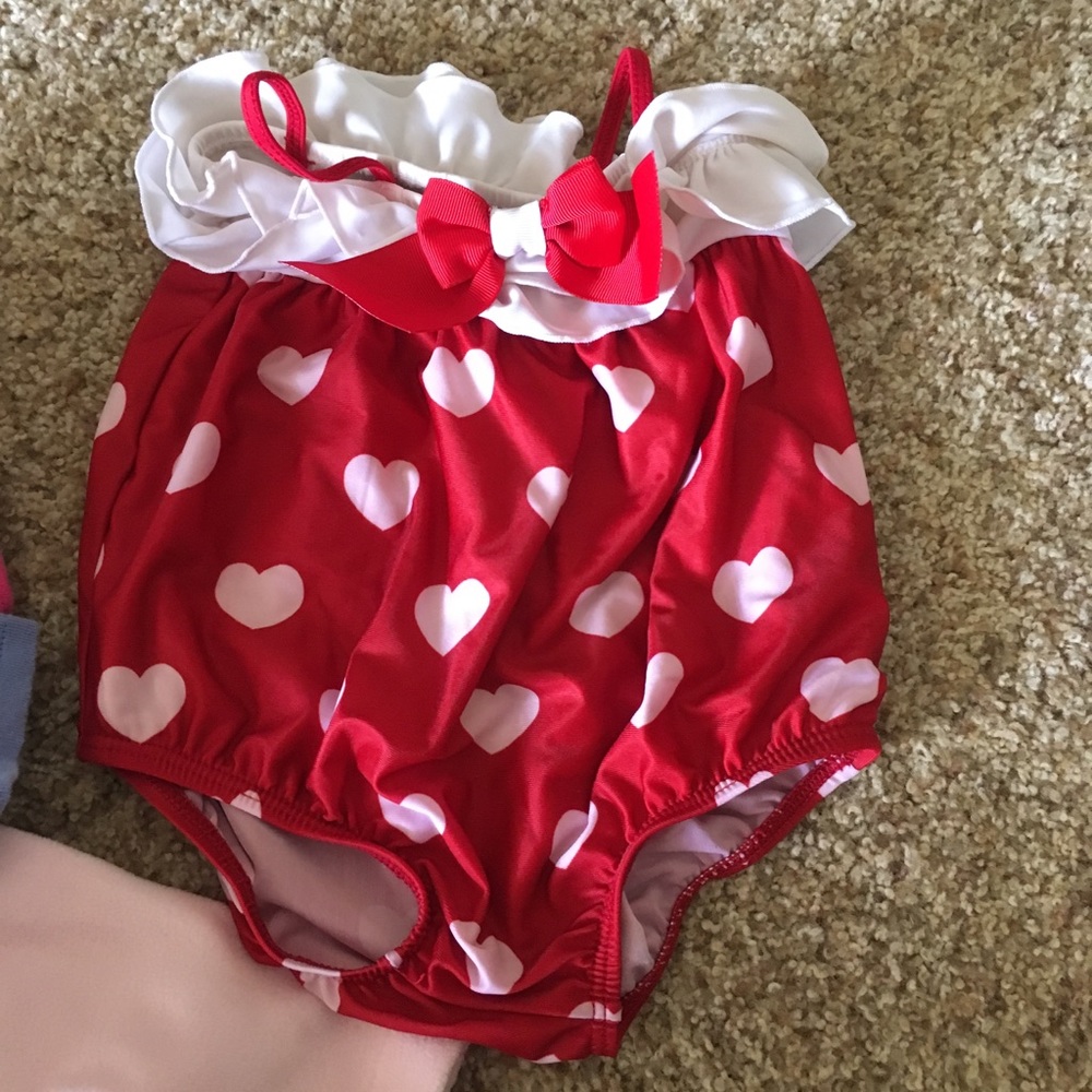 Cutie pie heart swim suit